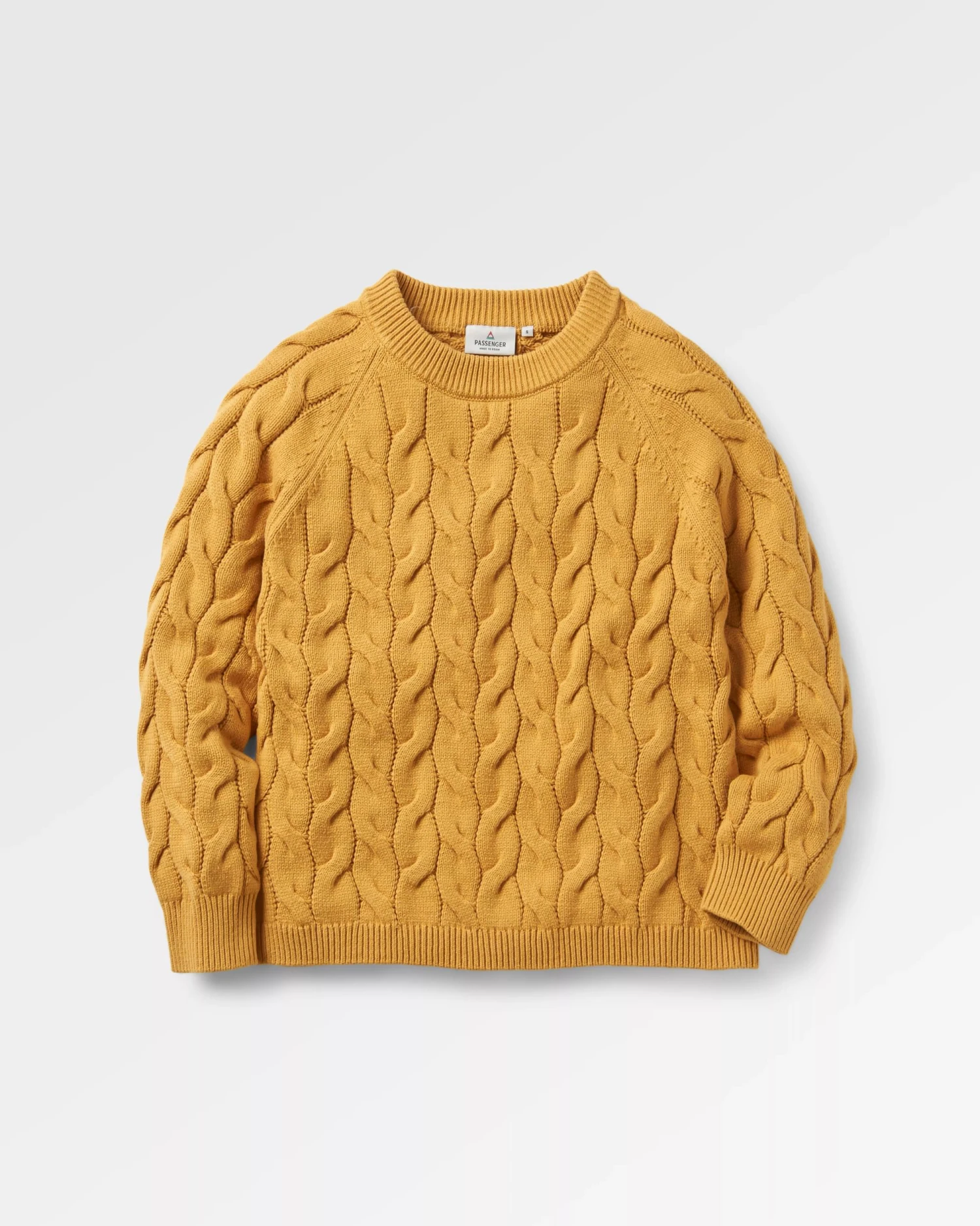 Comfort Organic Knitted Jumper - Mustard Gold 3 Comfort Organic Knitted Jumper - Mustard Gold