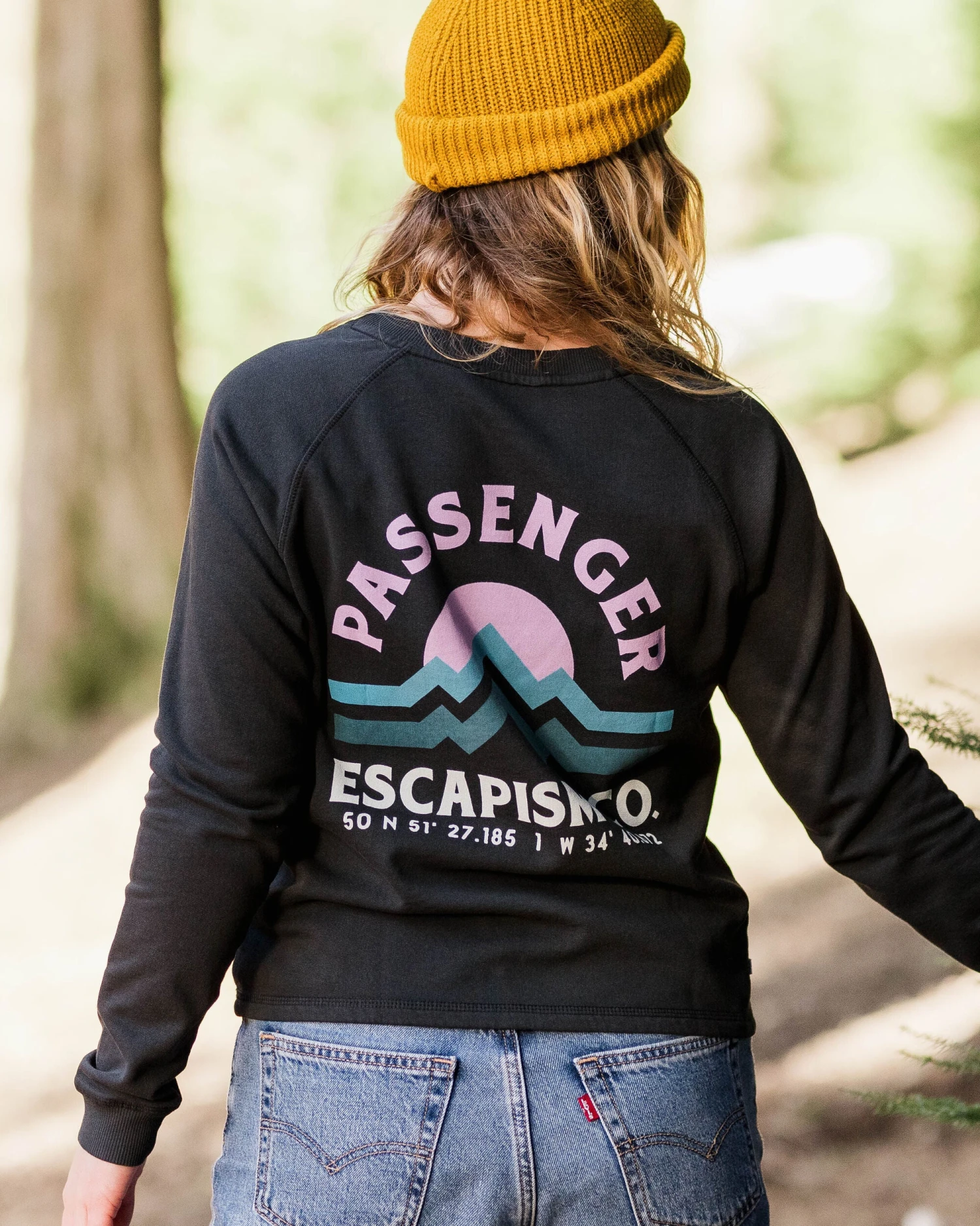 Breathe Recycled Cotton Sweatshirt - Black 3 Breathe Recycled Cotton Sweatshirt - Black