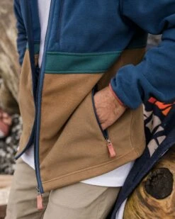 Ridge Full Zip Recycled Polar Fleece - Dark Denim/Toffee -Passenger Clothing Store vnXWka7bnJV KlXlJ SfMBfXEw9omWpTHxo2t4kDijE