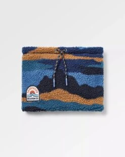 Mulled Recycled Sherpa Fleece Snood - Scenic Navy