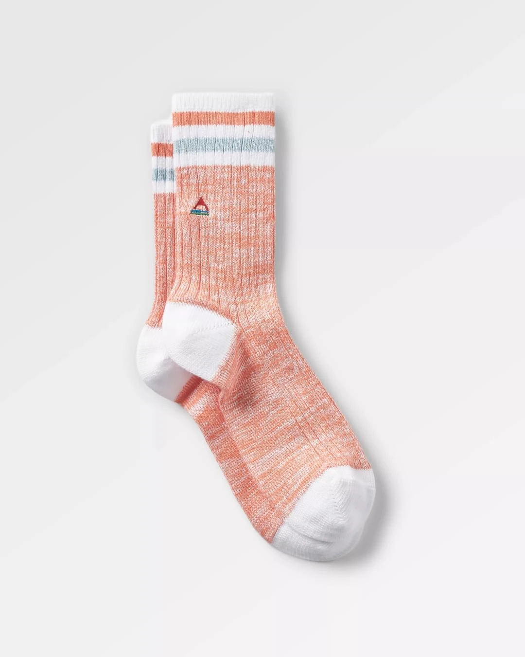 Organic Mid-weight Rib Socks - Apricot 3 Organic Mid-weight Rib Socks - Apricot