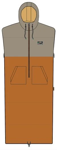 Good Times Recycled Sleep Sack - Chinchilla Brown/ Sunrise Orange 14 Good Times Recycled Sleep Sack - Chinchilla Brown/ Sunrise Orange - Image 12