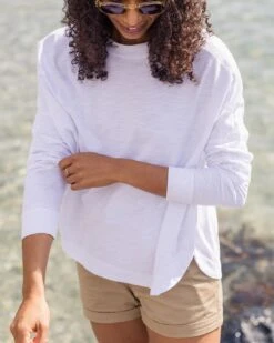 Luna Oversized Recycled Cotton LS T-Shirt - White -Passenger Clothing Store yuYD1Q1Wotj9Y5SoSMZw4eph3onJTazp10xyL yYD7U