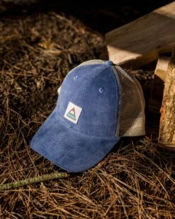 Harbour Cord Snapback Cap - Washed Blue